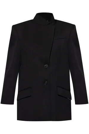 The Attico | Blazer monopetto in lana vergine nera | female | | 38