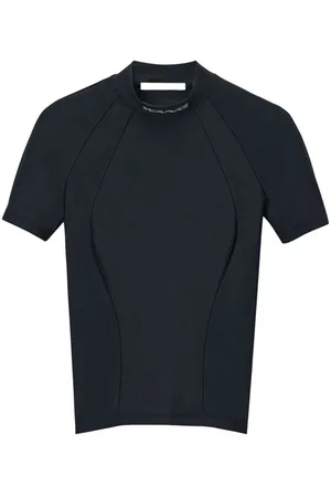 Alexander Wang | T-shirt elasticizata a collo alto con logo | female | | M