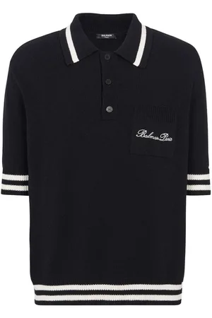 Balmain | Polo in cotone con logo sul petto | male | | L