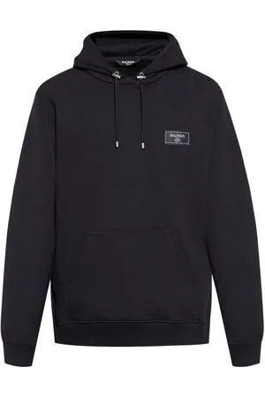 Balmain | Felpa grigio cenere con cappuccio | male | | L