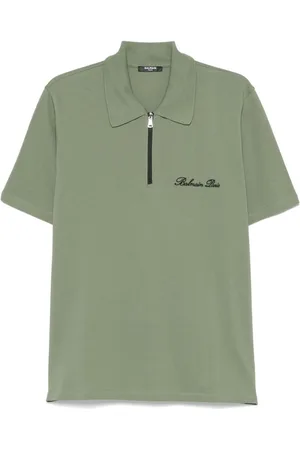 Balmain | Polo con zip al collo e logo sul petto | male | | M