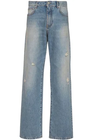 Balmain | jeans effetto sabbiato e strappato | male | | 32