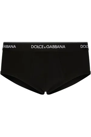 Dolce & Gabbana | Slip in cotone con logo bianco | male | | 3