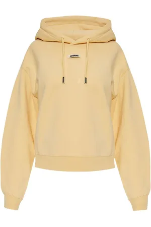 Jacquemus | Felpa gialla sportiva con cappuccio | female | | M