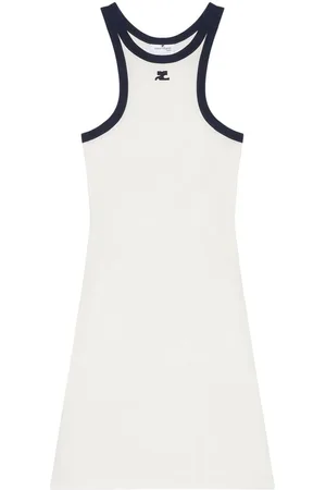 Courrèges | Abito corto e nero con logo | female | | M