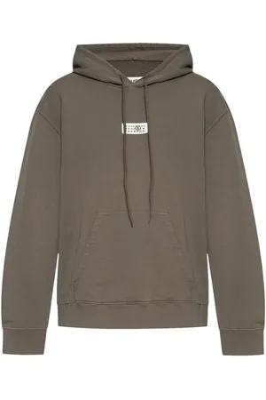 Maison Margiela | Felpa in cotone con cappuccio e logo frontale | male | | M