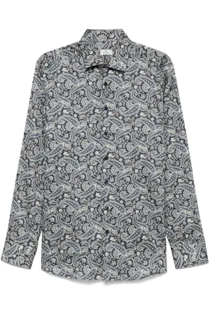 Etro | Camicia in cotone con stampa paisley | male | | 40