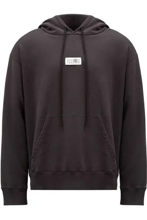 Maison Margiela | Felpa in cotone con cappuccio e logo frontale | male | | M