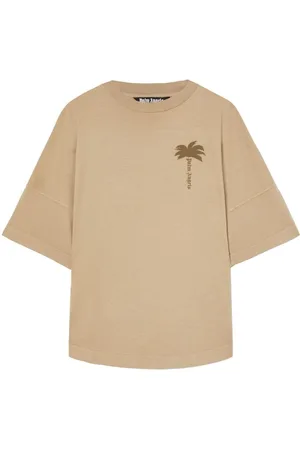 Palm Angels | T-shirt in cotone con stampa palma e logo | male | | L