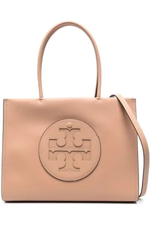 Tory Burch | Borsa tote con logo impresso marrone chiaro | female | | UNI