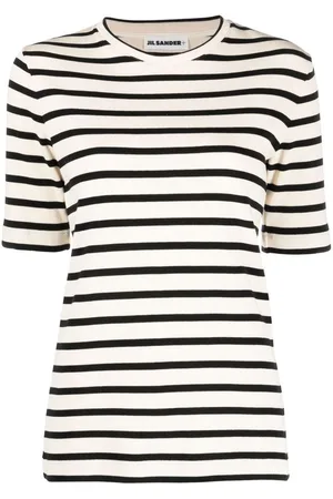 Jil Sander | T-shirt bianca a righe | female | | M
