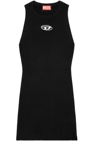 Diesel | Abito corto con logo cut-out sul petto | female | | M