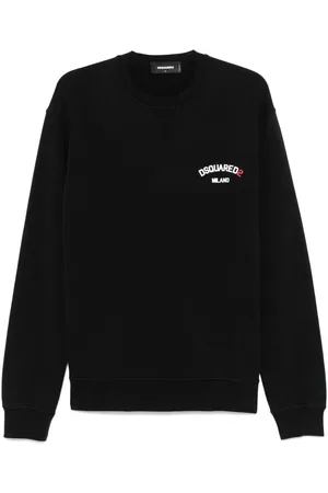 Dsquared2 | Felpa girocollo nera in cotone | male | | L