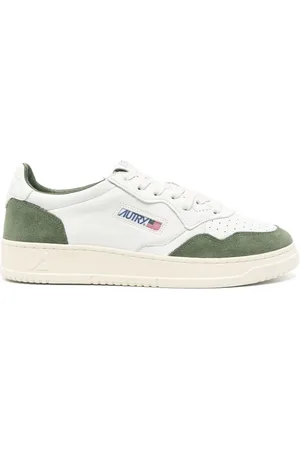 Autry | Sneakers Medalist in pelle bianca e camoscio verde | male | | 40