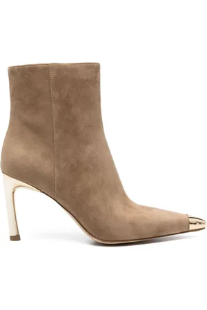 Michael Kors | Stivaletti camoscio con punta in mateallo dorata | female | | 8
