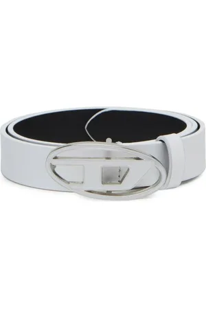 Diesel | Cintura bianca con fibbia logo | female | | 85