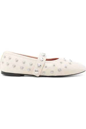 Stella McCartney | Ballerine color panna impreziosite | female | | 36