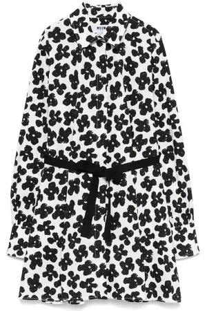 Msgm | Abito corto a fiori e cintura in vita | female | | 42
