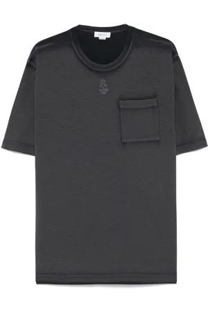 Alexander McQueen | T-shirt grigia con teschio e tasca | male | | L