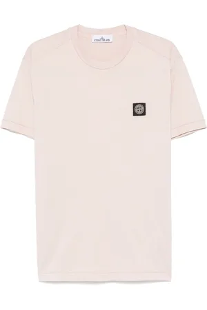 Stone Island | T-shirt in cotone con ricamo logo | male | | S