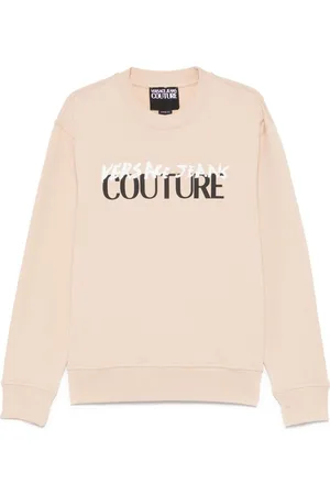 VERSACE | Felpa girocollo in cotone con logo | male | | L