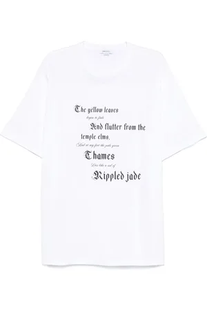 Alexander McQueen | T-shirt in cotone con scritte nere | male | | L