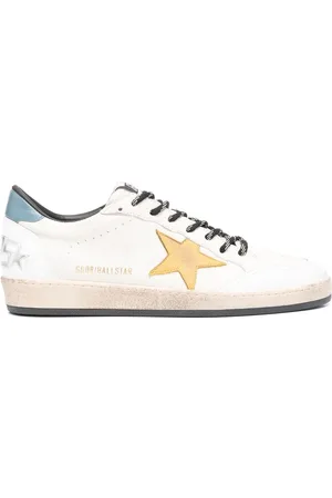Golden Goose | Sneakers Ballstar in pelle e stella oro | male | | 40