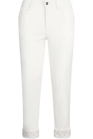Liu Jo | Jeans bianchi con risvoltino alla caviglia | female | | 26