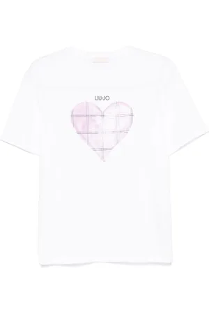 Liu Jo | T-shirt bianca con grafica Cuore rosa | female | | L