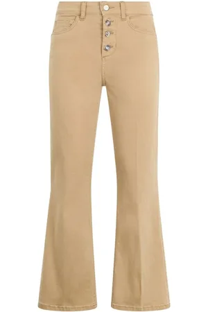 Liu Jo | jeans lunghi a zampa color cammello | female | | 26