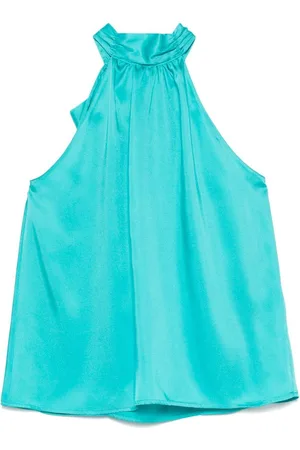 Liu Jo | Top turchese con colletto | female | | 42