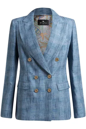 Etro | Blazer doppio petto con fodera | female | | 44