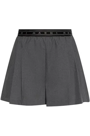 Marni | Shorts grigi con elastico in vita | female | | 40