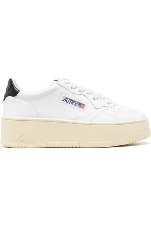Autry | Sneakers Medalist platform in pelle di vitello bianca e nera | female | | 39
