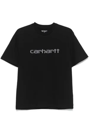 Carhartt | T-shirt nera con logo con strass | female | | S
