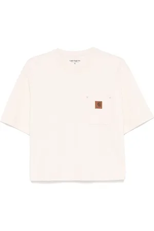 Carhartt | T-shirt corta in cotone con tasca e logo | female | | XS