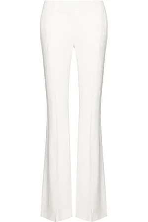 Alexander McQueen | Pantaloni bianchi svasati | female | | 42