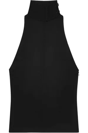 Courrèges | Blusa nera senza maniche a collo alto | female | | 36