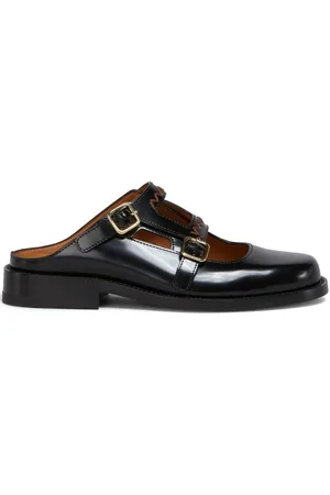 Marni | Sabot di pelle nera lucida | female | | 40