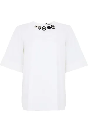 Max Mara | Camicia Dora in cotone con ricami | female | | 40