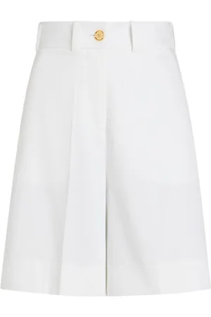 Patou | Pantaloni corti casual bianchi con bottone dorato | female | | 38