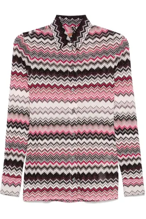 Missoni | Camicia con design rosa e marrone | female | | 40
