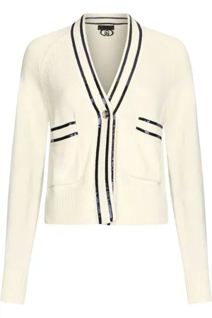Liu Jo | Cardigan in cotone con rifiniture blu | female | | L