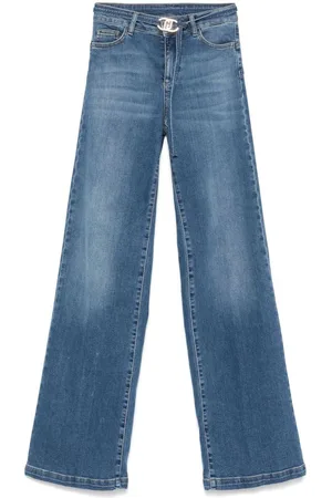 Liu Jo | Jeans lunghi elasticizzati con cintura con logo | female | | 24