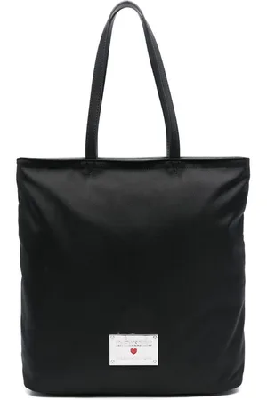 Moschino | Borsa shopping nera con etichetta | female | | UNI