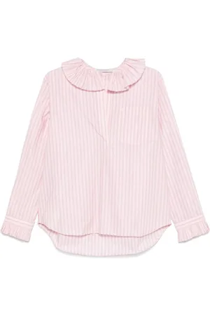 Serafini | Camicia a righe con rouche | female | | 40