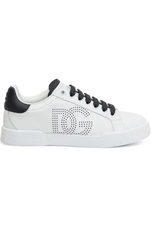 Dolce & Gabbana | Sneakers bianche con logo e dettagli neri | female | | 37