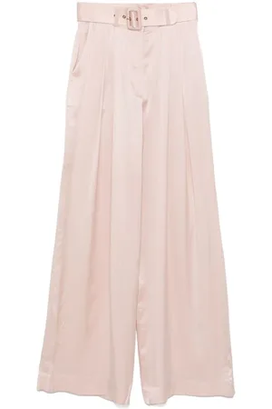 ZIMMERMANN | Pantaloni a palazzo rosa cipria in seta | female | | 1