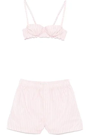Serafini | Completo top e shorts a righe | female | | 42