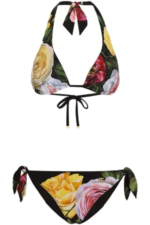 Dolce & Gabbana | Set bikini da mare con stampa floreale | female | | 1